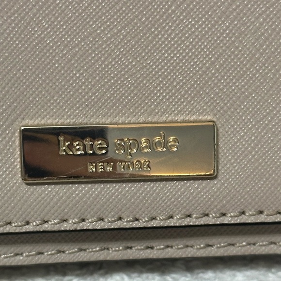-SOLD-Kate Spade Emmie Flap Pebbled Leather Crossbody Bag Rose Smoke K8215 - Picture 3 of 15